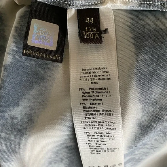 Roberto Cavalli Black and White Zebra Mini Dress - Picture 6 of 6